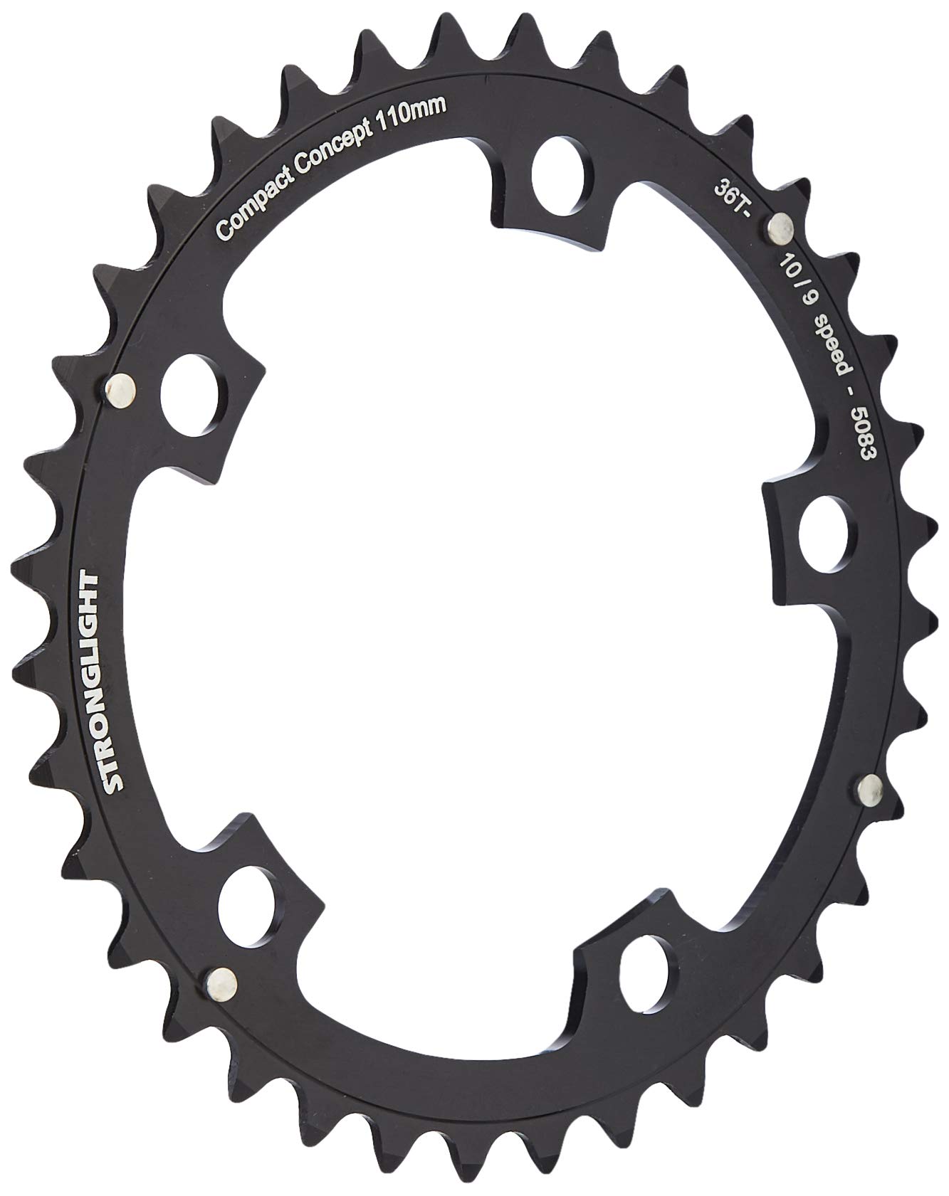 RD11034Z Stronglight 34T Black 5-Arm/110mm Chainring