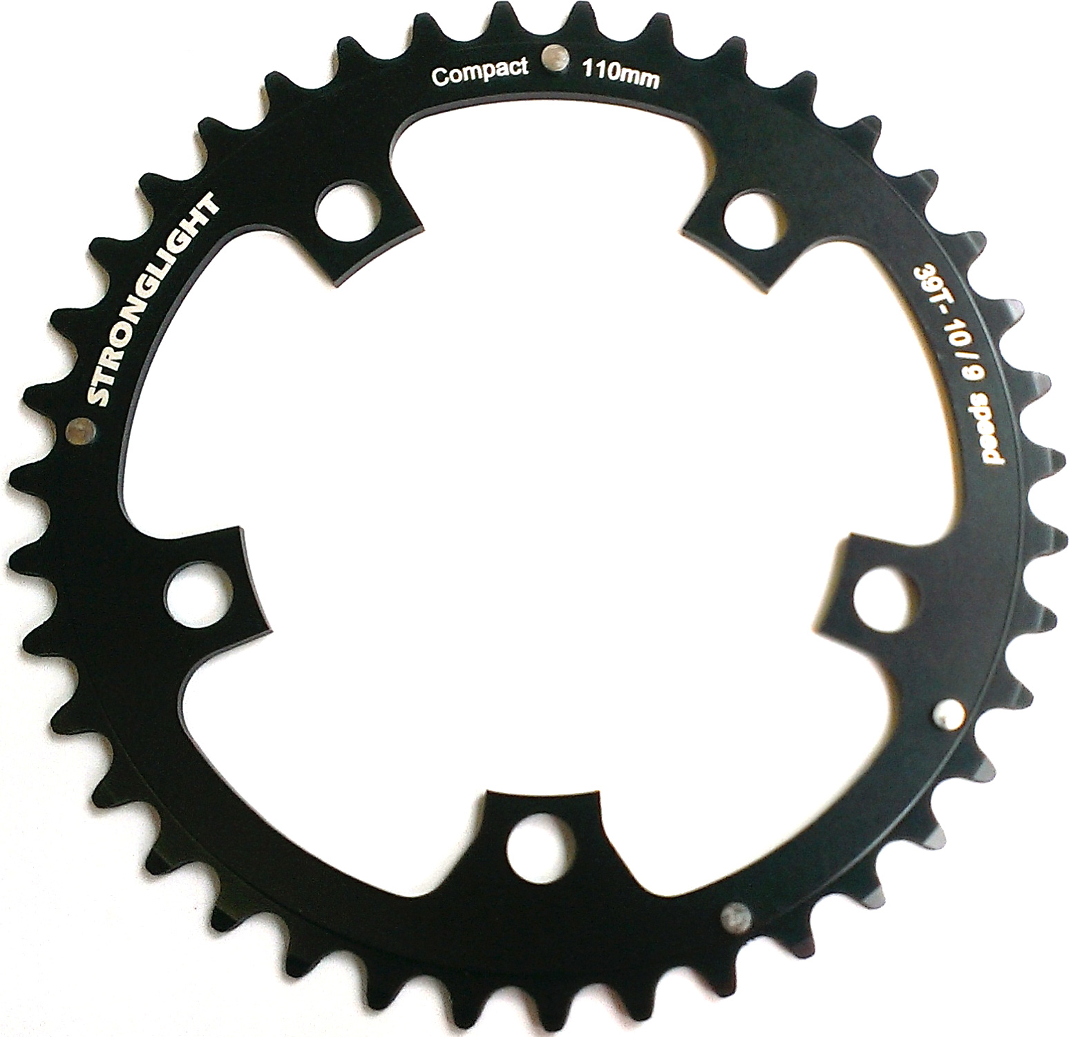 RD11040Z Stronglight 40T Black 5-Arm/110mm Chainring