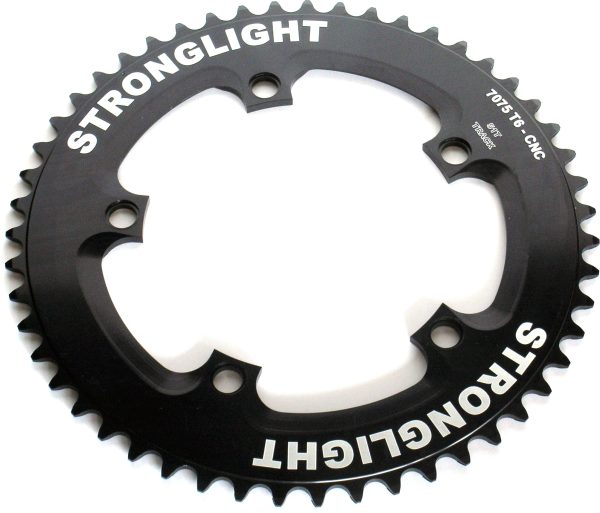RT130Z46 Stronglight Black 46T 5-Arm/130mm Track Chainring