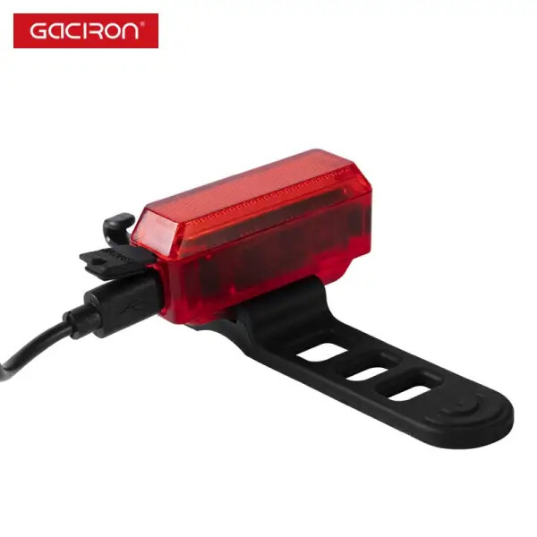 Gaciron 15 Lumens, Intelligent USB Charging Bicycle Rear Light, Fully Transparent Case