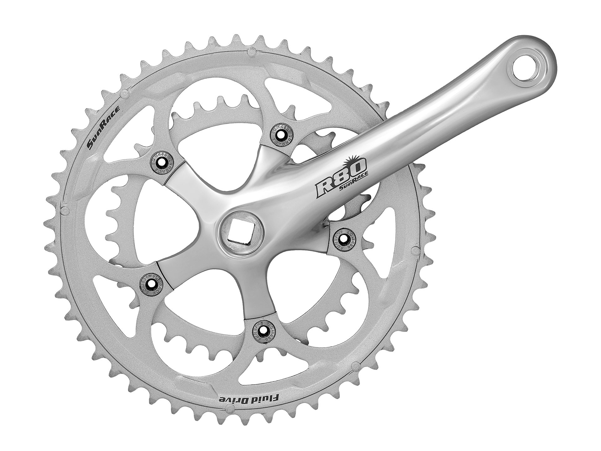 Sunrace FCR86 Chainset: 8 Speed 50/34T 170mm