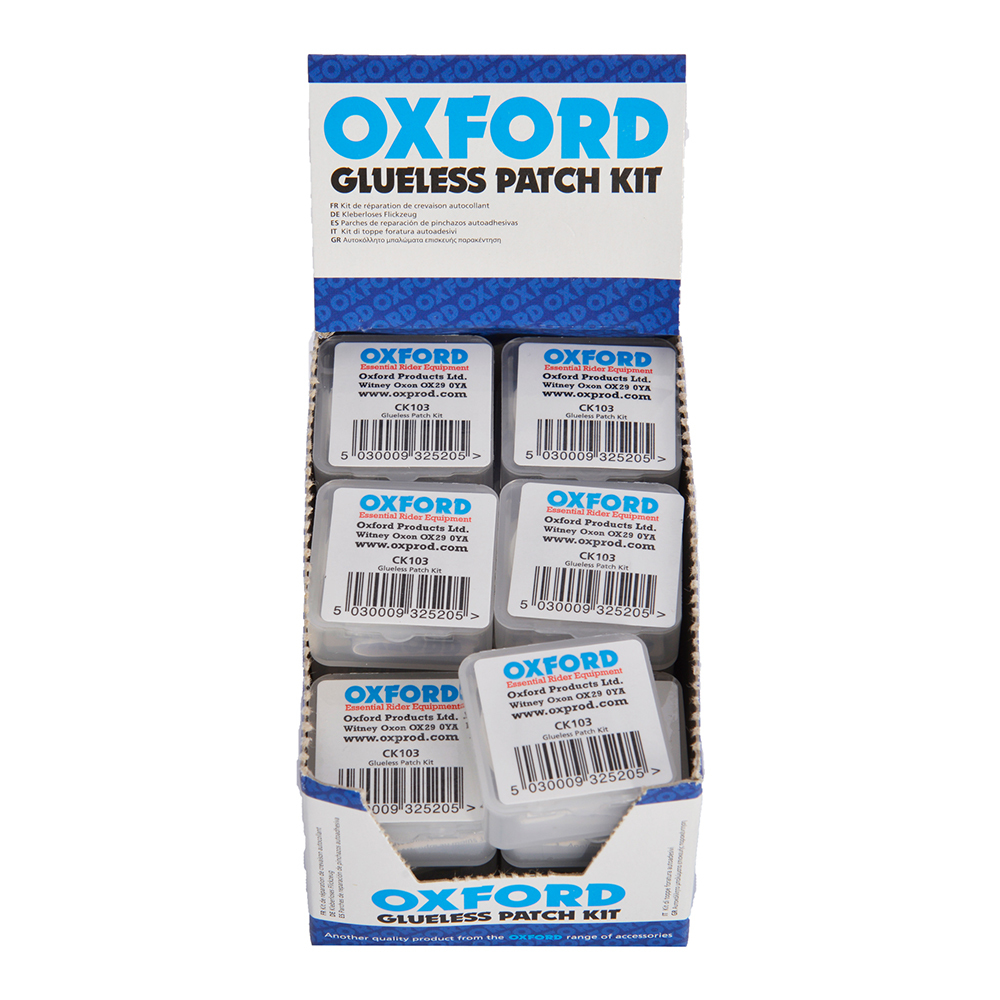 OXCK103B Oxford Cycle Puncture Repair Glueless Kit (Box Of 24)