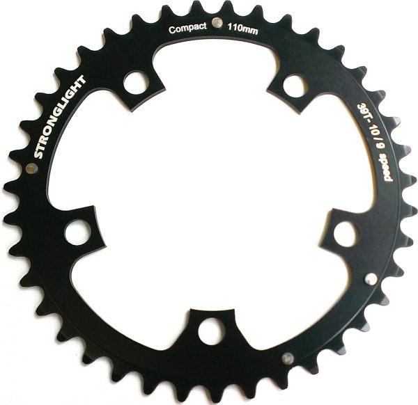 RD11046Z Stronglight 46T Black 5-Arm/110mm Chainring