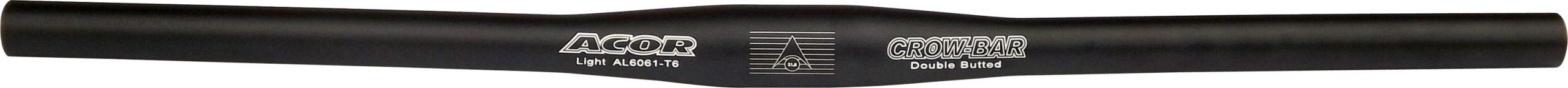 AHB2401Z Acor 31.8 X 600mm Black Alloy MTB Flat Handlebars