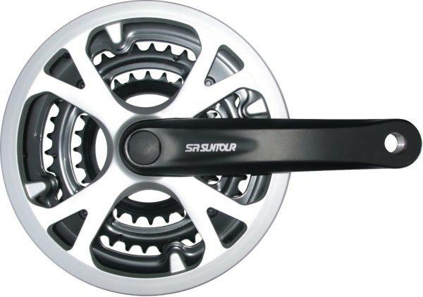 SR Suntour CW-XCC-T208-Pb 28/38/48T X 170mm Black Chainset