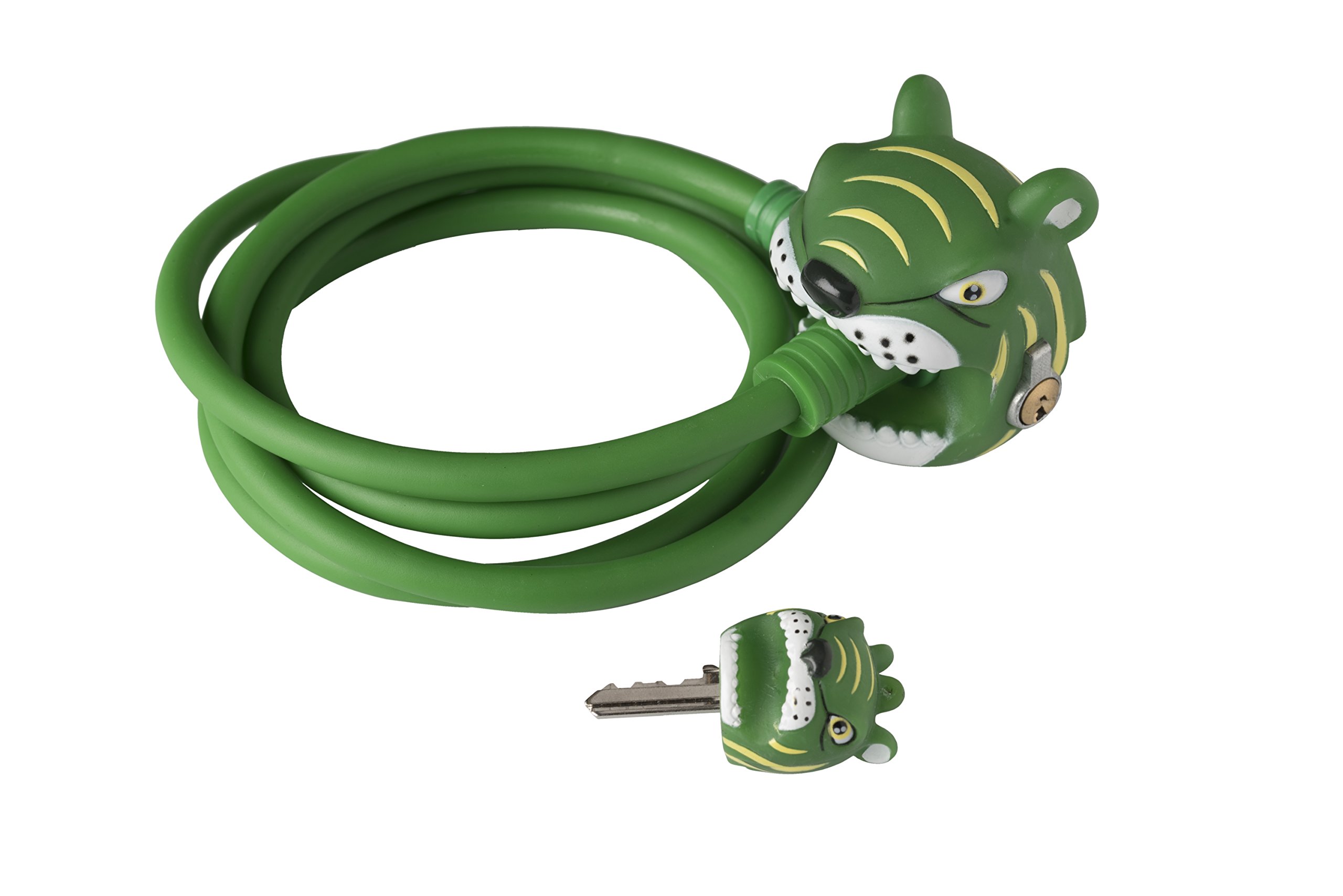 CZK24 Crazy Safety Green Tiger Cable Lock