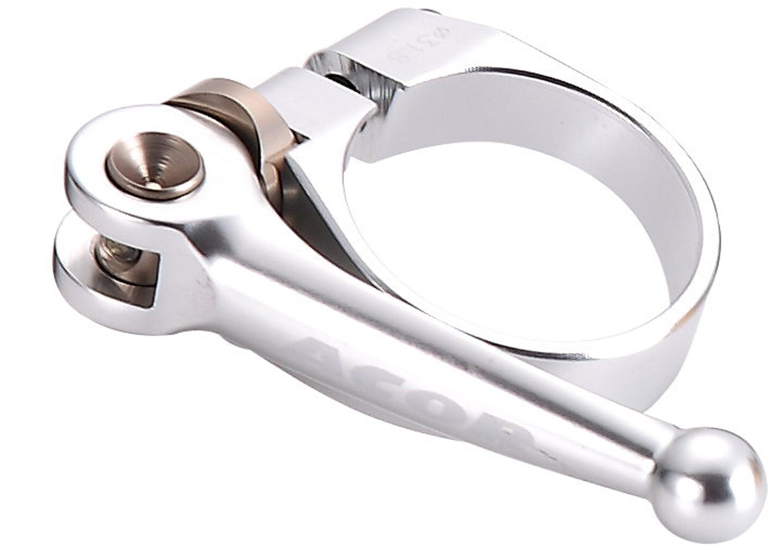 AQR212119S Acor Silver 34.9mm CNC Alloy Q/R Seat Post Clamp