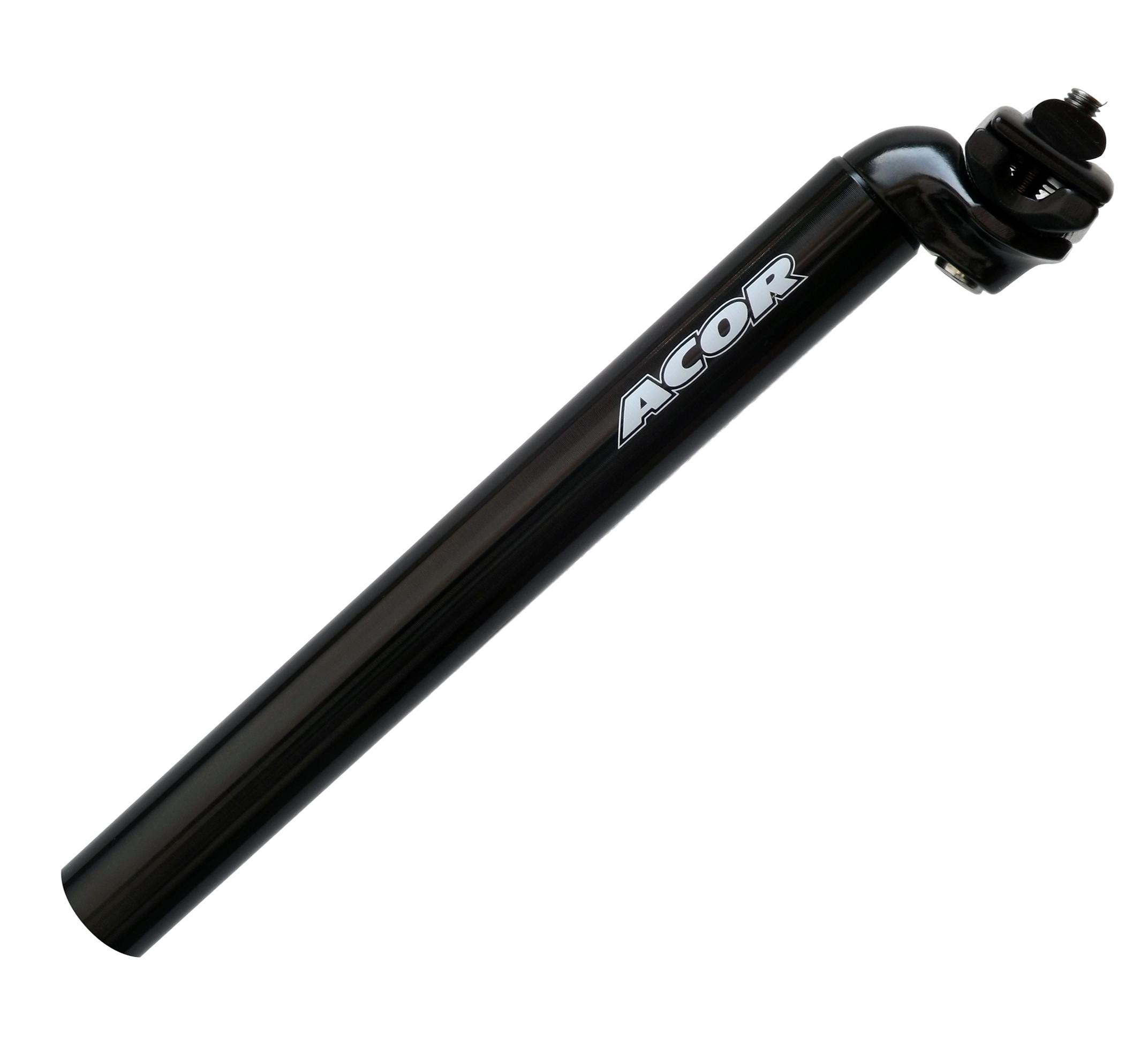 ASP203 Acor 400mm X 31.6mm Black 1-Bolt Offset Alloy S/Post