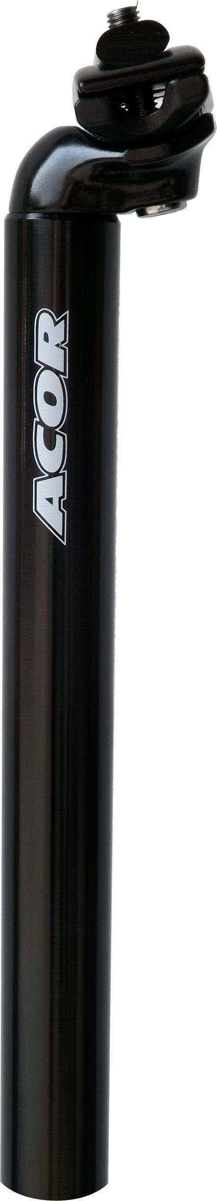 ASP202 Acor 400mm X 27.2mm Black 1-Bolt Offset Alloy S/Post