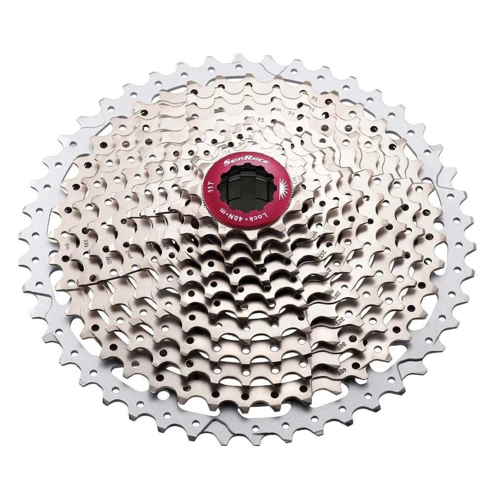 Sunrace 11-Speed 11-46T Cassette : Metallic