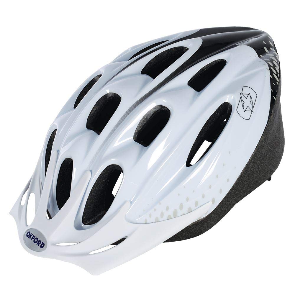 OXF15WBL Oxford White/Black Large 58-61cm F15 Helmet