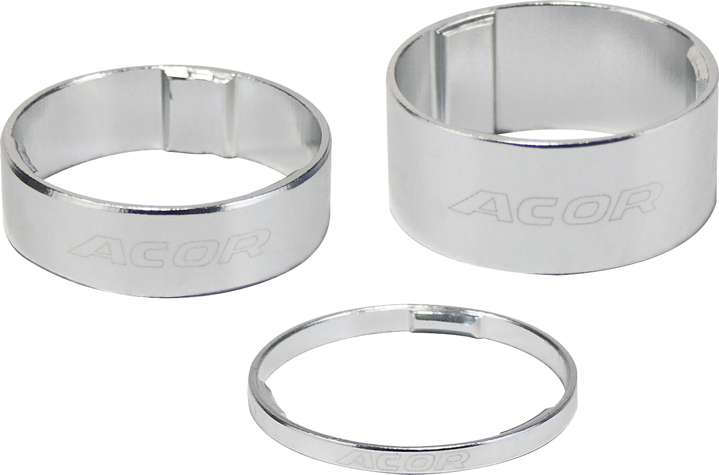 ASM271057 Acor 5mm Silver 1.1/8" Alloy Spacers (Bag Of 10)