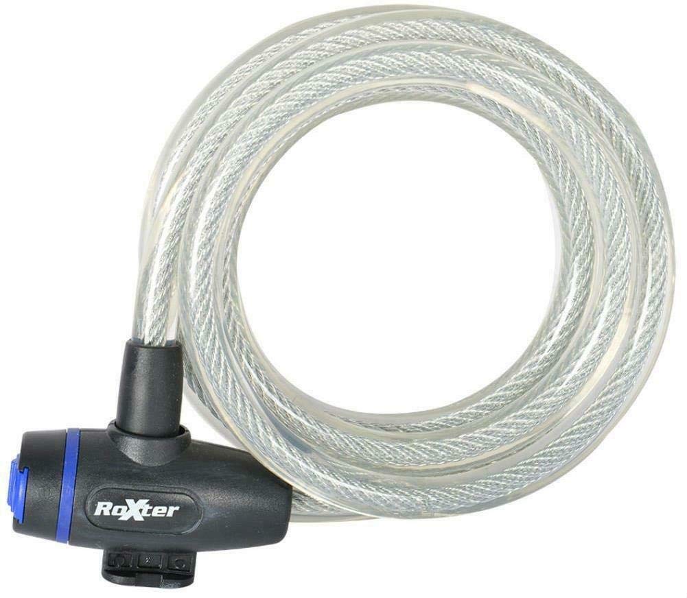 Oxford Roxter Cable Lock : 1.8M X 12mm : Clear