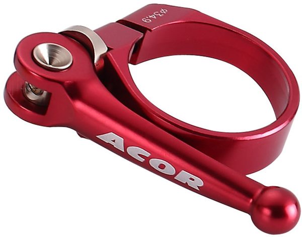 AQR212118R Acor Red 31.8mm CNC Alloy Q/R Seat Post Clamp
