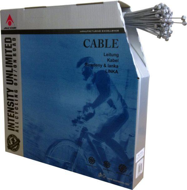 ACB802B Acor Barrel-End Galvanised Brake Cable (100 x 1700mm)