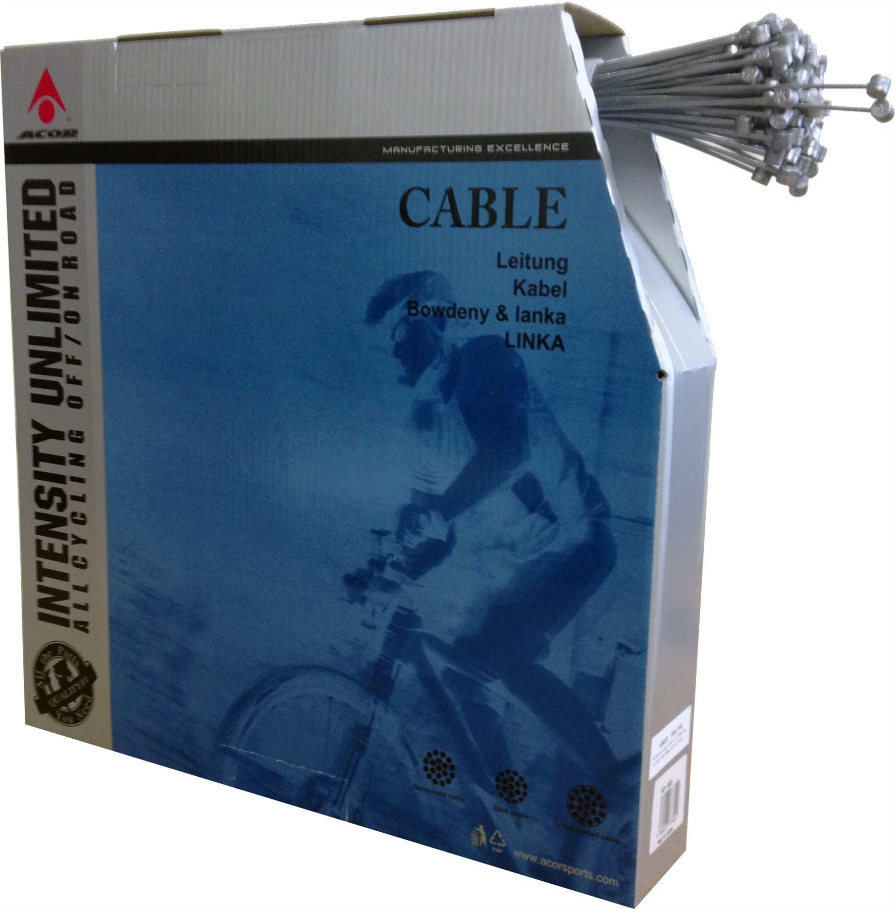 ACB802B Acor Barrel-End Galvanised Brake Cable (100 x 1700mm)