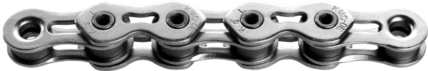 KMC K1SL Wide Single Speed Silver Chain, Links x 100