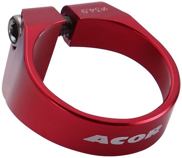 AQR212108R Acor Red 31.8mm CNC Alloy Bolt Seat Post Clamp