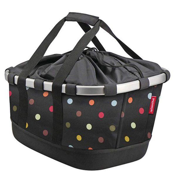 FA846D Rixen & Kaul Rear Bikebasket GT With Uniklip : Dots