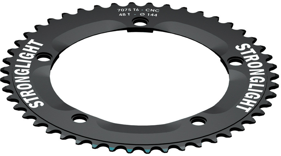 51T 5-Arm 144mm Chainring Track Black Stronglight