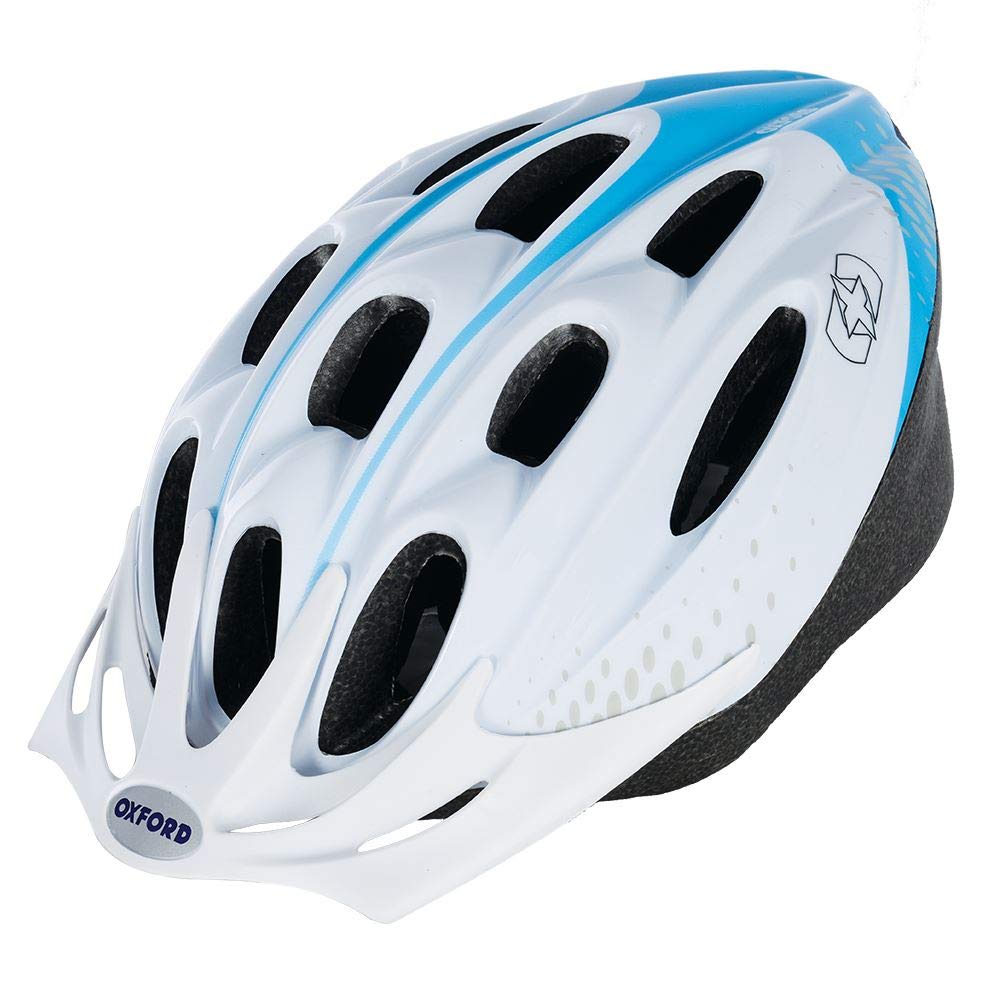 OXF15WUM Oxford White/Blue Medium 54-58cm F15 Helmet