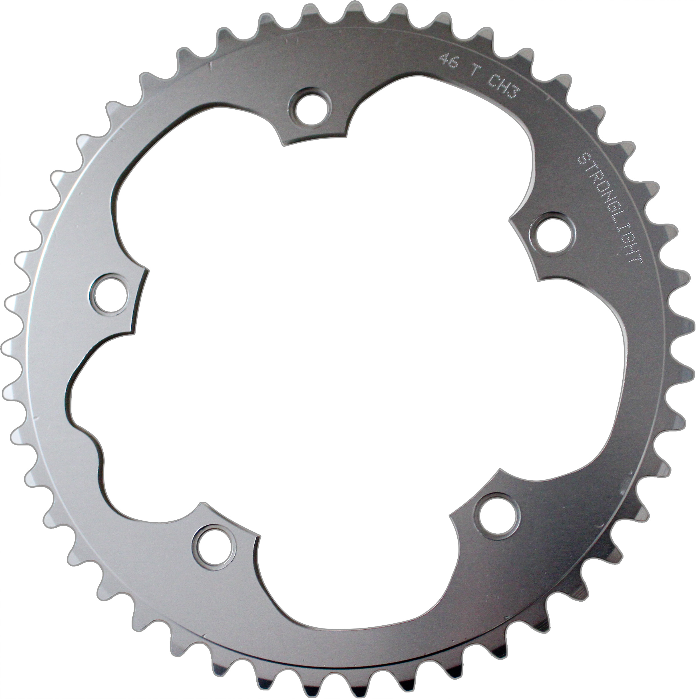 46T 5-Arm 130mm Chainring Track Silver Stronglight