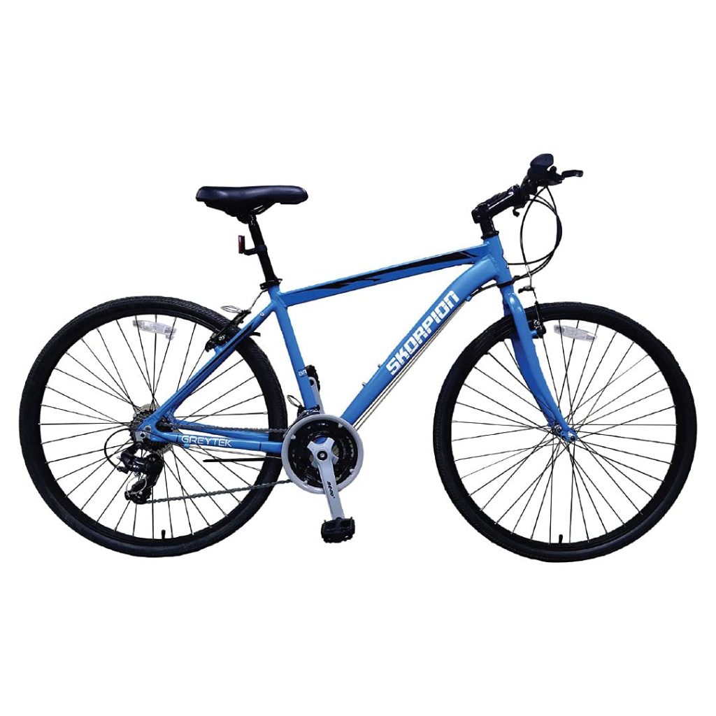 Skorpion 700c x 46cm/18" Medium Gents Hybrid Bicycle Blue