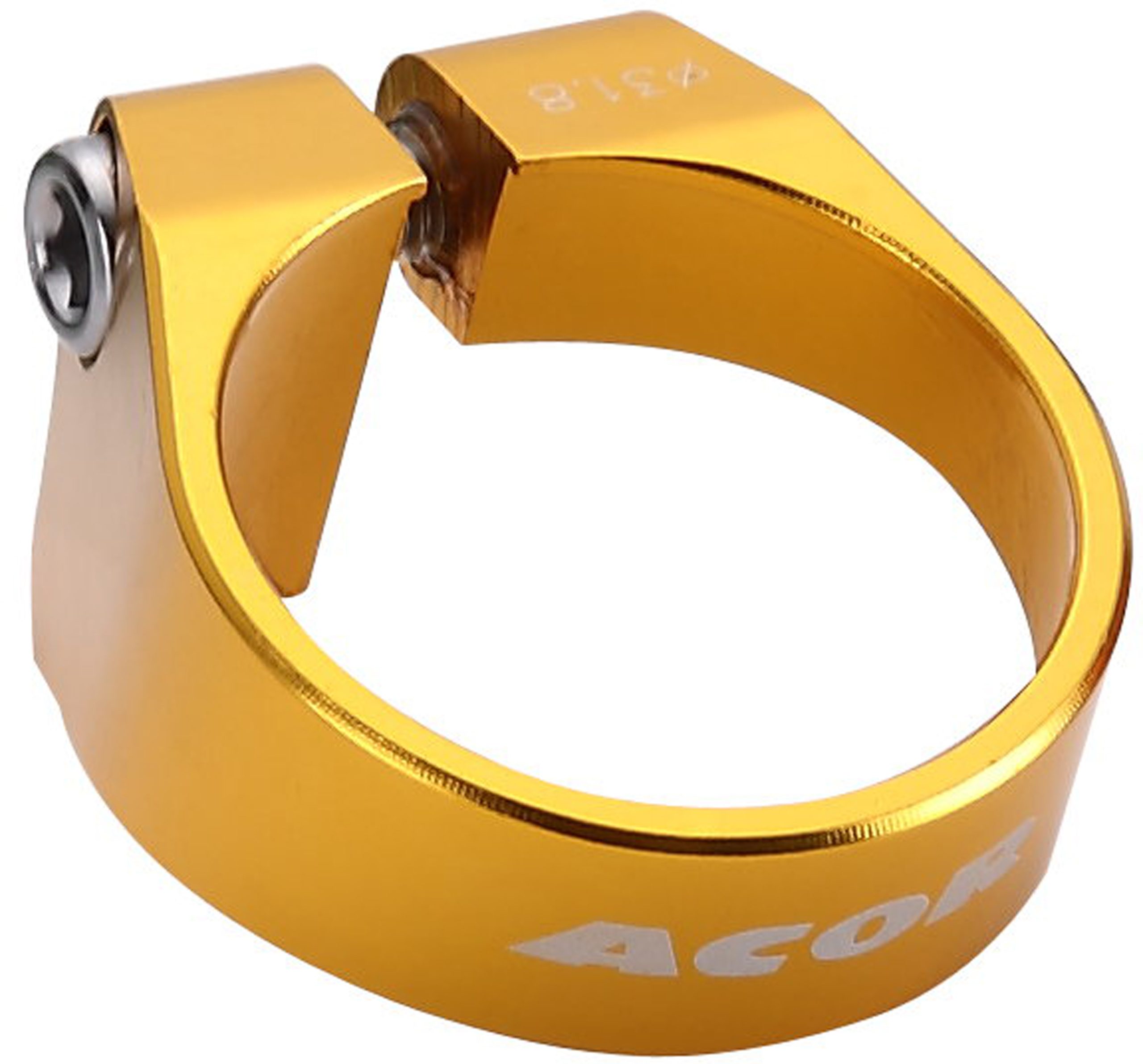 AQR212108G Acor Gold 31.8mm CNC Alloy Bolt Seat Post Clamp