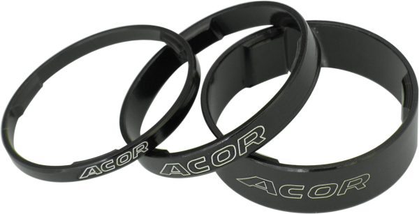 SM271064 Acor 3mm Black 1.1/8" Alloy Spacers (Bag Of 100)