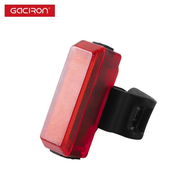 Gaciron 15 Lumens, USB Charging Bicycle Rear Light Fully Transparent Case