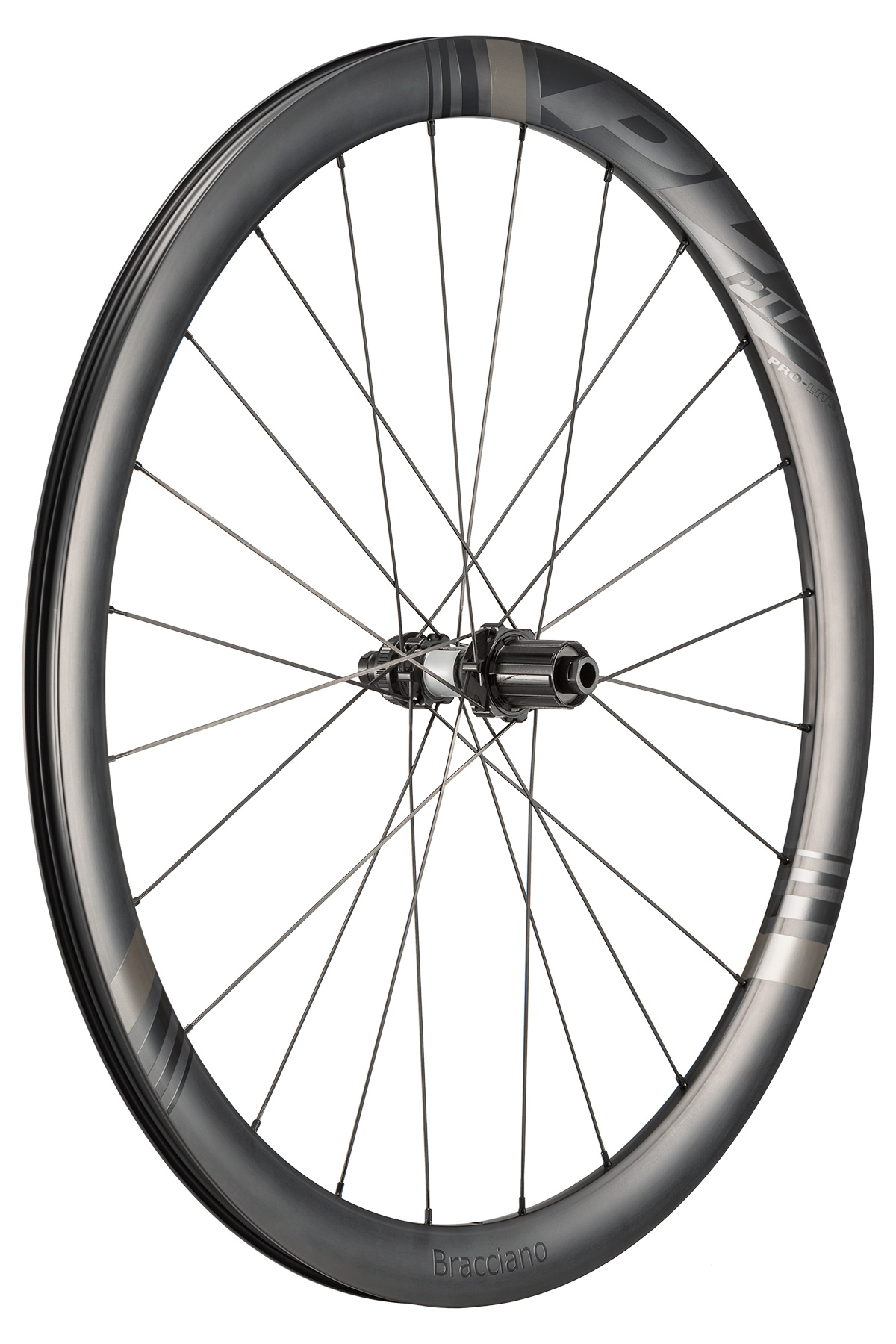 Pro-Lite Bracciano PTT Clutch Drive A42 Road Disc Alloy 700c Tubeless Ready Thru Axle Wheelset