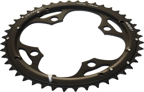 44T 4-Arm 104mm Chainring Black Stronglight
