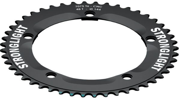 49T 5-Arm 144mm Chainring Track Black Stronglight