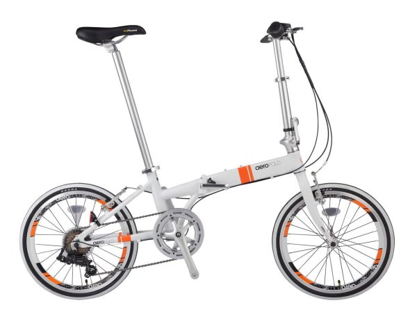 Greytek 20" Wheel Aero Folding Bike : White