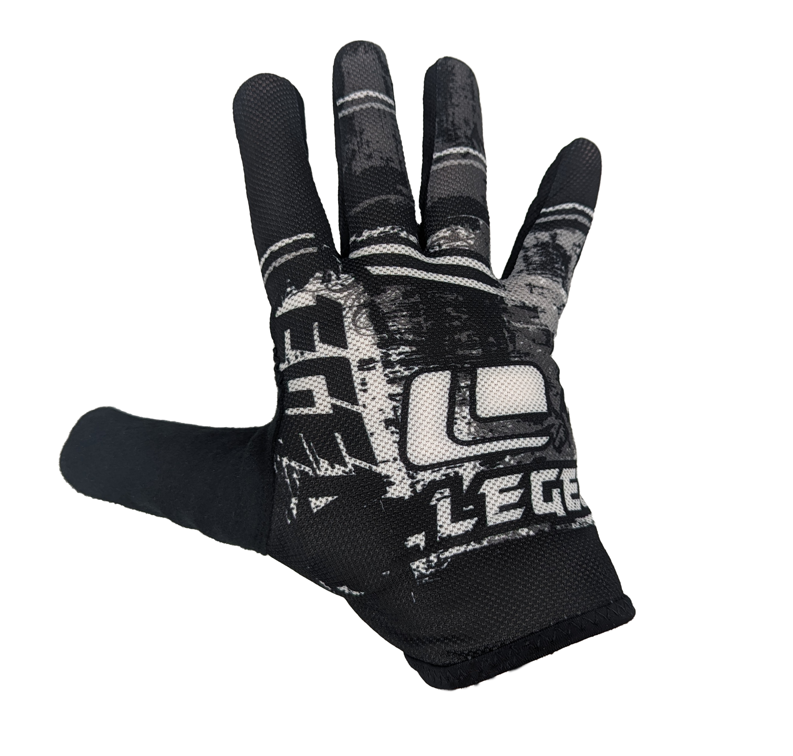 Legend Full Finger Lightweight Gloves - Large - Blk/Wht