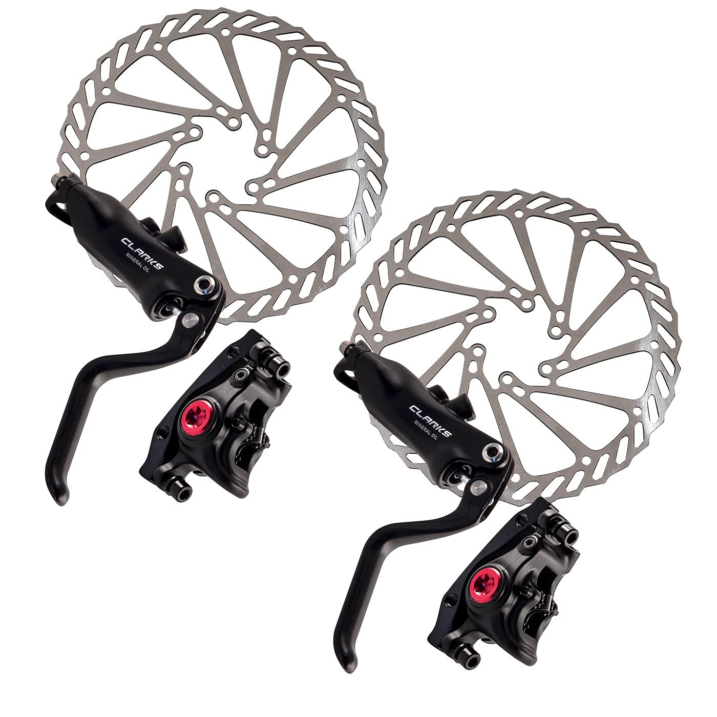 Clarks M3 Hydraulic Front & Rear Disc Brake SET 160mm Greyville
